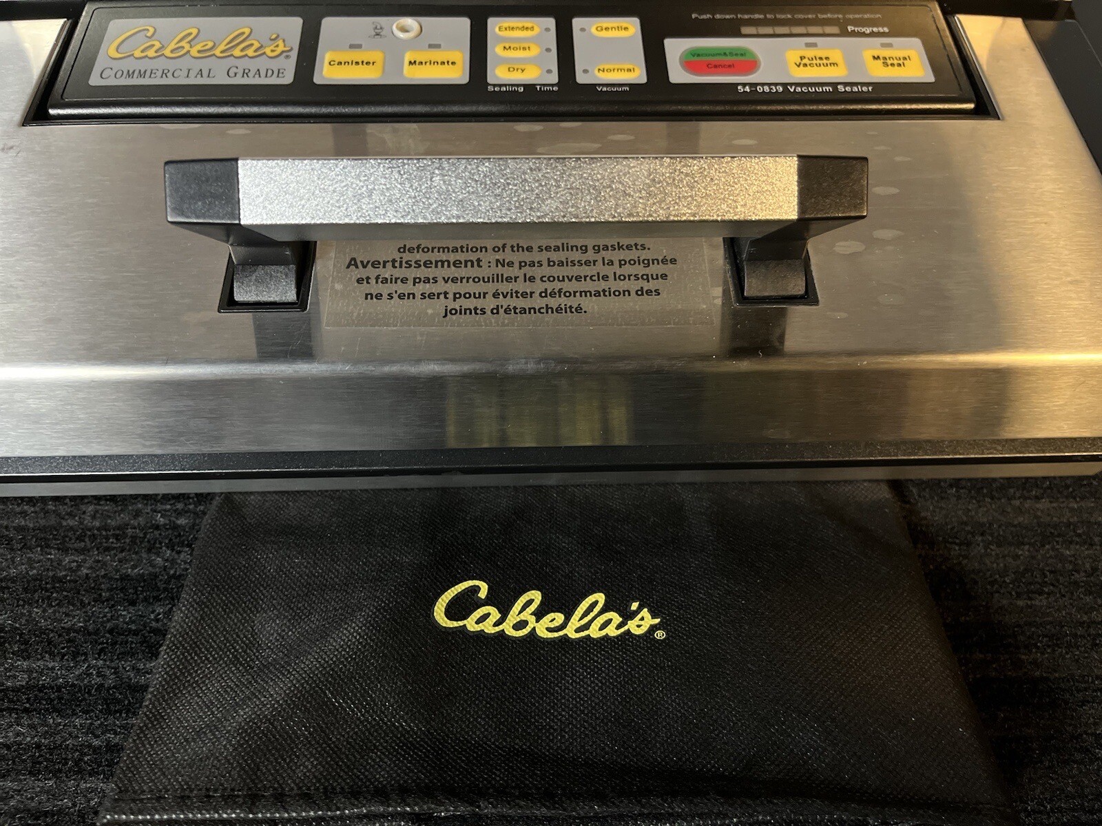 NWOB Cabela's 12" CommercialGrade Vacuum Sealer Model 540839 Machine