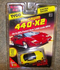 "NEW" TYCO YELLOW 1995 STEALTH 440X2 HO SLOT CAR