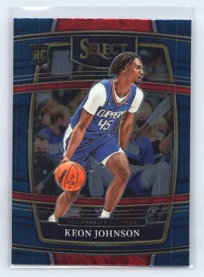 2021 Panini Select Keon Johnson #40 RC  Los Angeles Clippers Rookie  Rookie