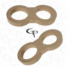 GP Dual Super Tweeter Door Pod Baffle Pair Speaker rings spacer