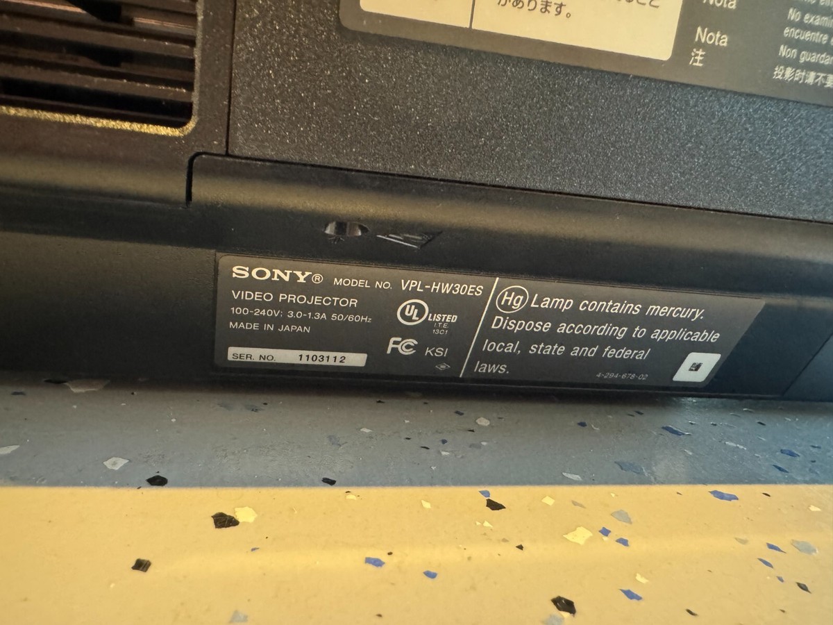 Sony VPL-HW30ES LCoS Projector for sale online | eBay Sony VPL-HW30ES LCoS Projector for sale online | eBay