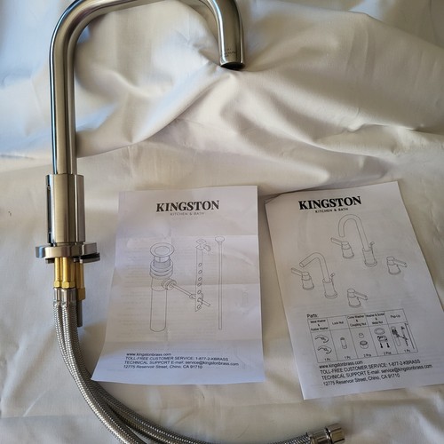 Kingston Brass FSC8938NDL NuvoFusion Rubinetto bagno diffuso con ottone... - Foto 10 di 12