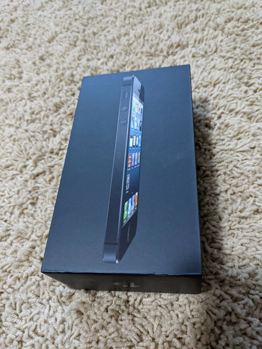 iPHONE 5 BOX ONLY. 32 GB. Black - Complete with Paperwork and Stickers |  eBay