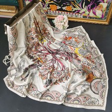 Women's 100 Mulberry Silk Scarf  43" Large Square Headscarf Shawl Wraps M0254