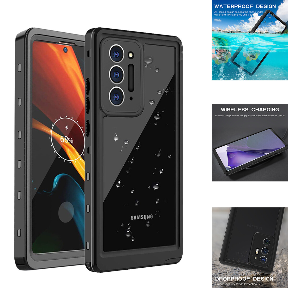 For Samsung Galaxy Note 20 Ultra/20 Case Waterproof Shockproof Underwater  Cover