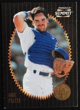 1996 Pinnacle Summit Mike Piazza #1 Baseball Sports Card Los Angeles Dodgers HOF