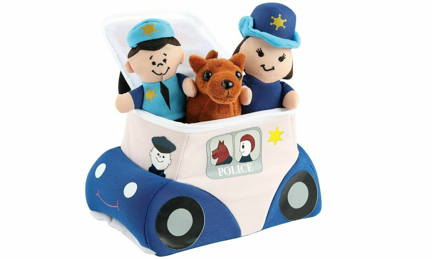 Plush Baby Toddler Toy Sound Police Car Fire Truck Elephant House-Noah Ark Gift