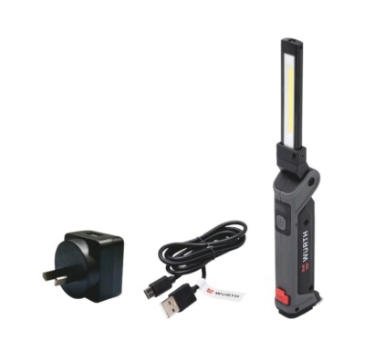 Wurth LED Ergopower Foldable Hand Lamp (0827940301) With Status Indicator