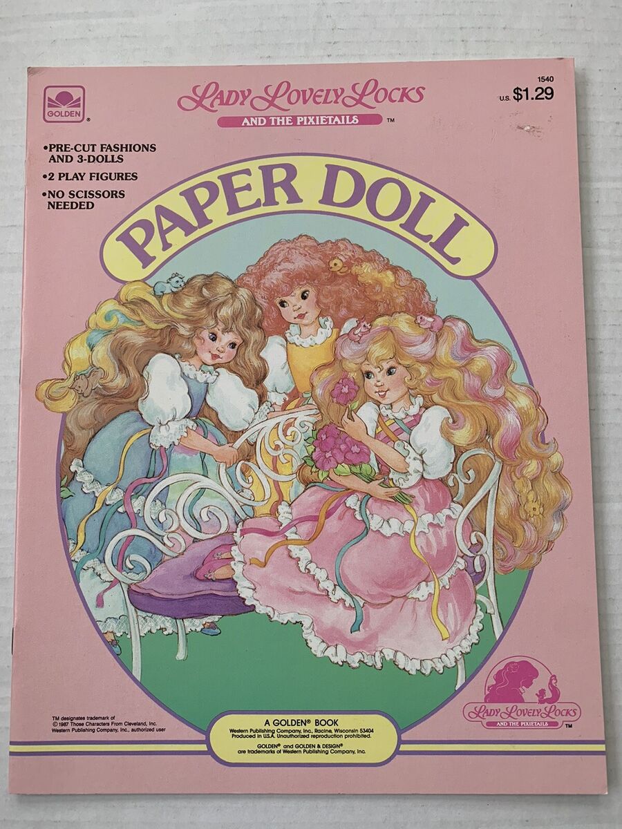 洋書 Lady Lovely Locks: Lady Lovely Locks and the Pixietails Paper Doll Book Golden