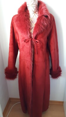 Wintermantel Damen,Farbe rot,Marke 3 SUISSES,Größe 40,50% Polyester/50%Acryl