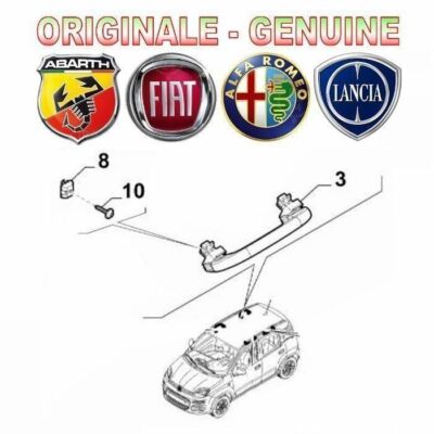 Maniglia Appiglio Interna Fiat Panda 2009-2011 - Originale, Anteriore/posteriore Destra/sinistra - Foto 4