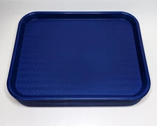 12X Carlisle CT141814 18" x 14" Blue Polypropylene Cafeteria Tray Food Service