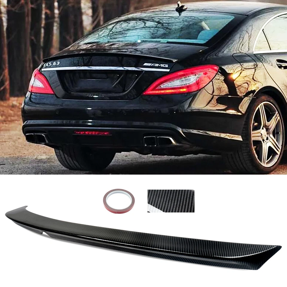 Alerón de maletero de fibra de carbono Fit Mercedes Benz W218 CLS550 CLS63 2012-2018 Foto 2 de 4