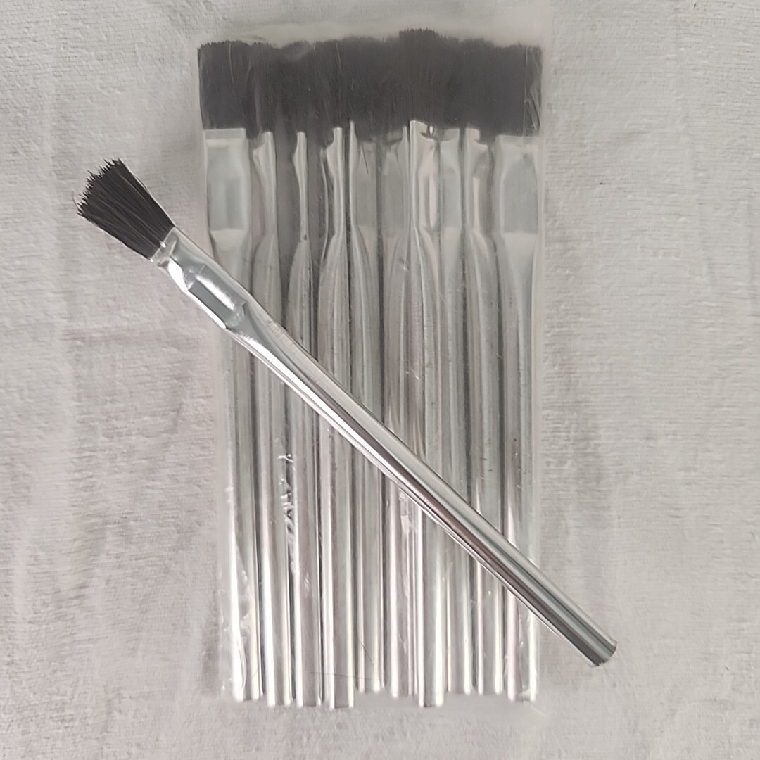 Brush 10 PC. Acid Flux 6" LG X 3/8" Wide Solder Plumbing Glue Synthetic