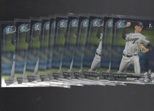 (12) COUNT LOT KADE MCCLURE 2017 BOWMAN CHROME DRAFT CARD #BDC-173