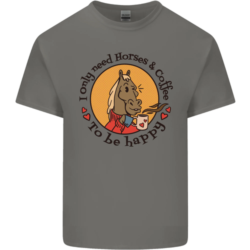I Only Need Horses and Coffee Equestrian Mens Cotton T-Shirt Tee Top - Picture 57 of 80