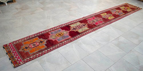 2x14 Runner Rug Hand Made Extra Long Hallway Rug Low Pile. Actual 2.1 x 14.2 ft - Picture 12 of 18