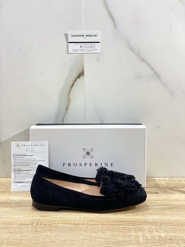 Prosperine Mocasines Mujer 7746 de Ante Negro Manufactura Bolsa 38.5 | eBay