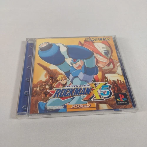 Japanese Rockman X5 w/ Spine PlayStation 1 PS1 Complete Japan Import US Seller