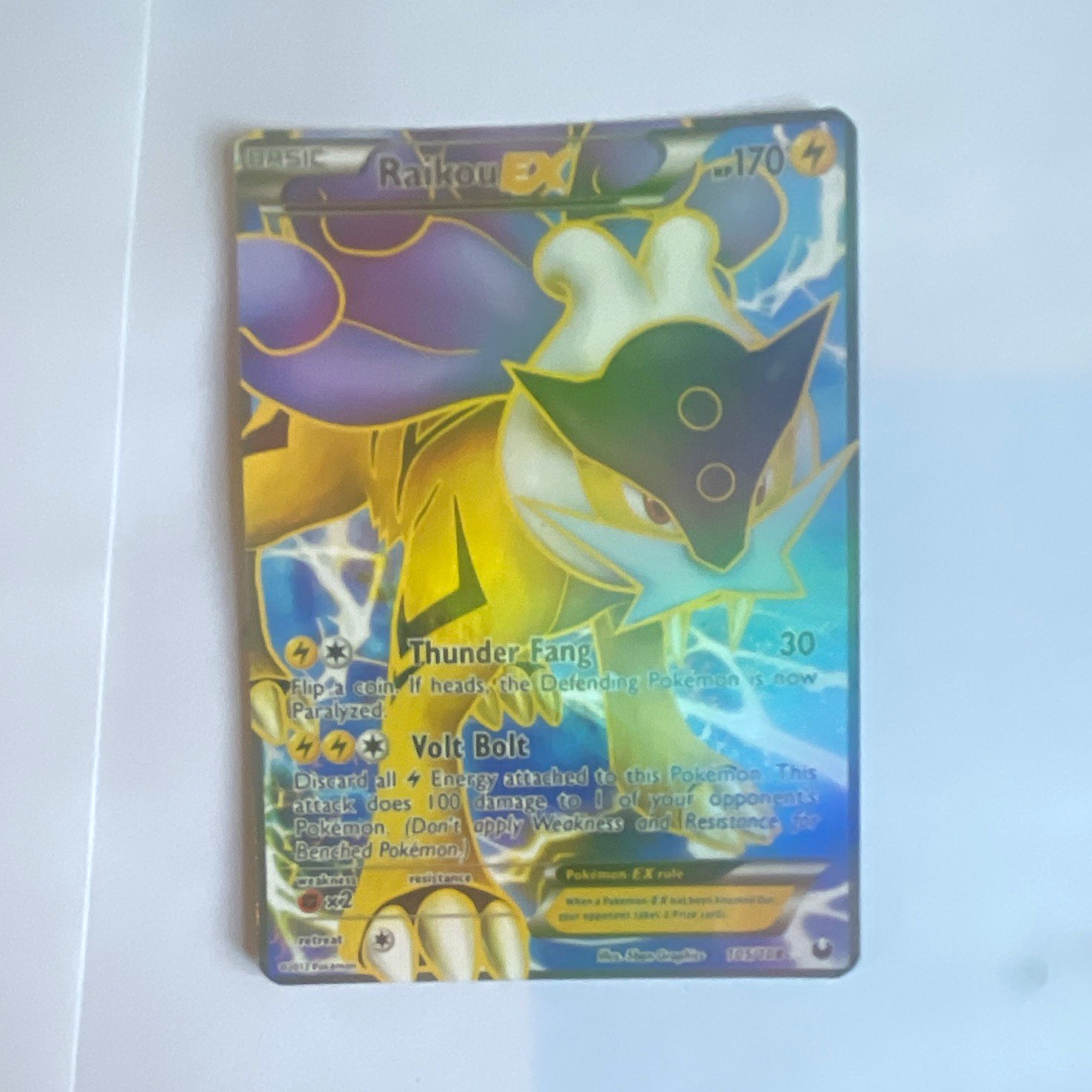 Raikou EX 38/108 Dark Explorers Holo Ultra Rare Pokémon TCG Card English 2012