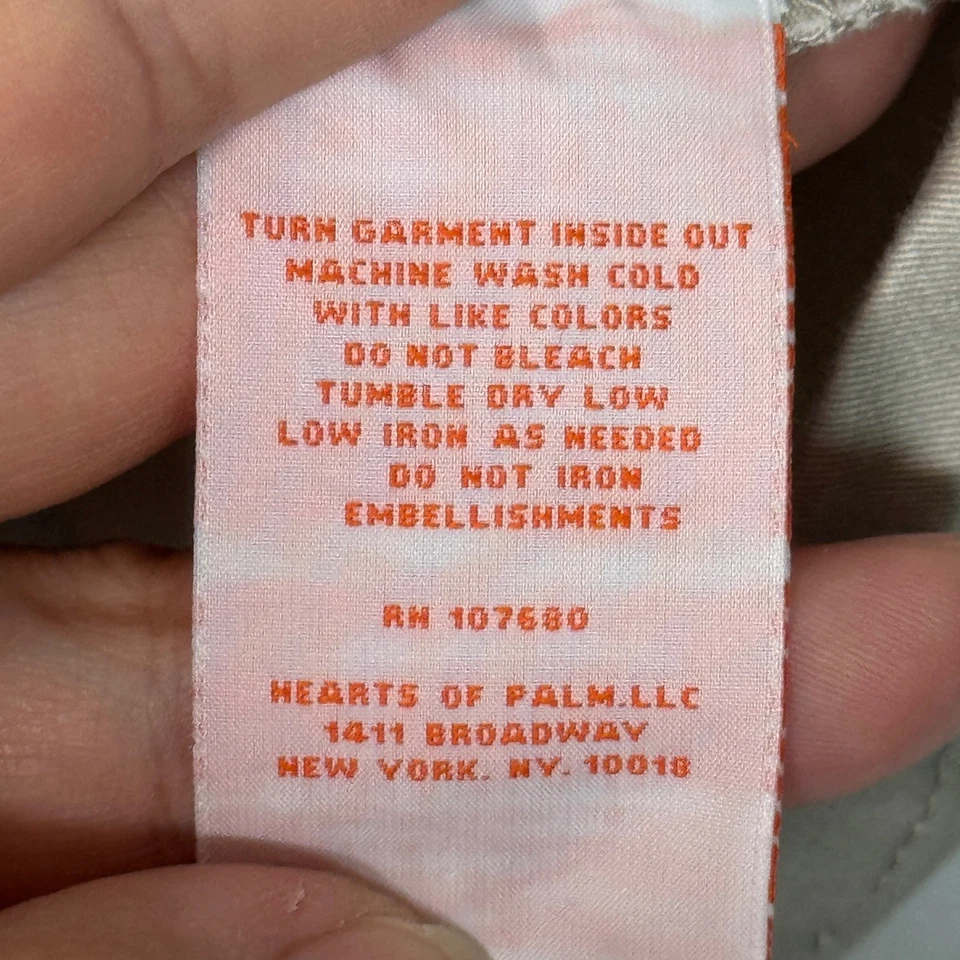 Chaqueta con botones Hearts of Palm para mujer talla 12 beige topo gris tachonado manga 3/4 Foto 4 de 4