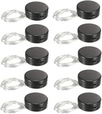 Wire Lead Type 6V CR2032 Coin Cell Button Plastic Battery Holder Case with On/Of