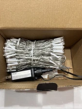 Twinkle Star Christmas Lights Cool White Read Description