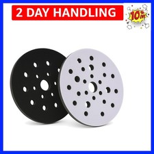Soft Interface Pad 6 Inch, 25 Hole Hook  Loop Foam Sanding Pads for Orbital ...