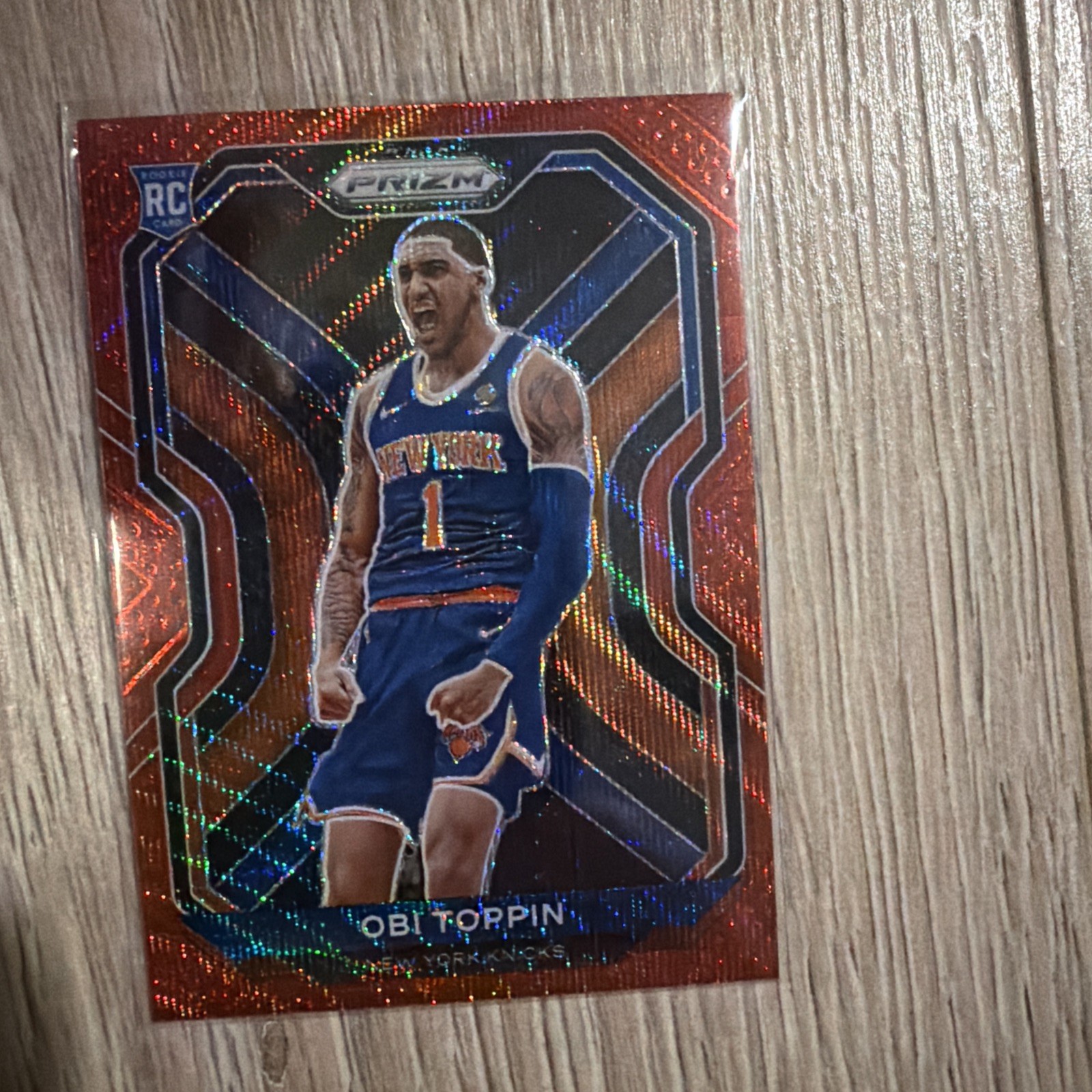 2020-21 Panini Prizm - Obi Toppin #280 Ruby Wave Prizm (RC)