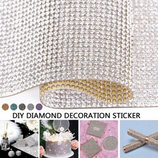 Crystal Glitter Rhinestone Sticker Sheet for DIY Crafts Phone Car Decor 12x20cm