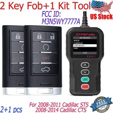 2 For 2008 2009 2010 2011 2012 201314 Cadillac Cts Keyless Entry Remote Key Fob