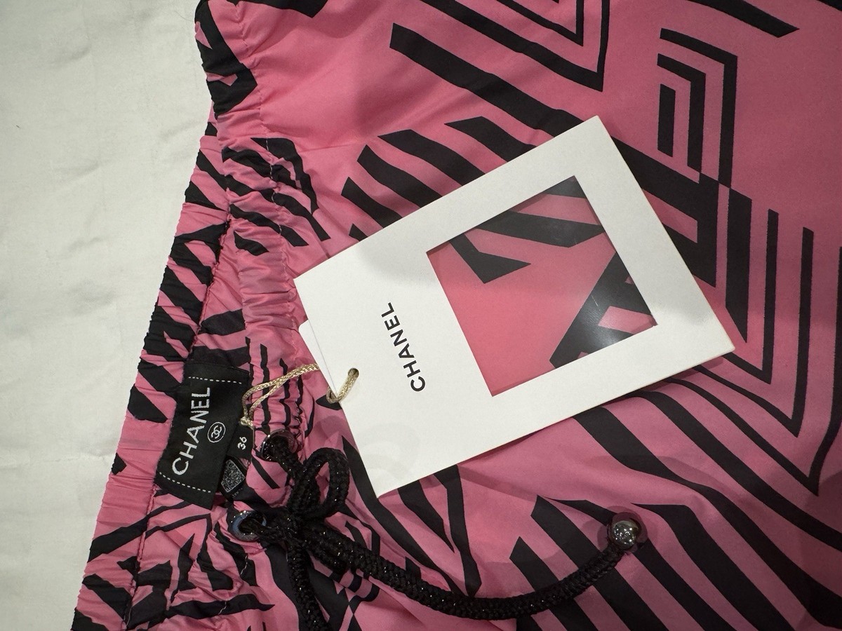 Authentic Chanel Pink Logo Pants stars Size 36 New With Tags | eBay