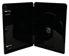 100 PREMIUM GLOSSY Black 4K Blu-Ray Single Cases 14MM