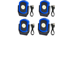 Maxxeon Cyclops MXN00814, USB-C Rechargeable LED Work Light, Blue 4 PACK DEAL