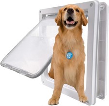 Large Dog Door, Magnetic Door for Pets up to 100 Lb, 16.9"  13.9" Doggie Door