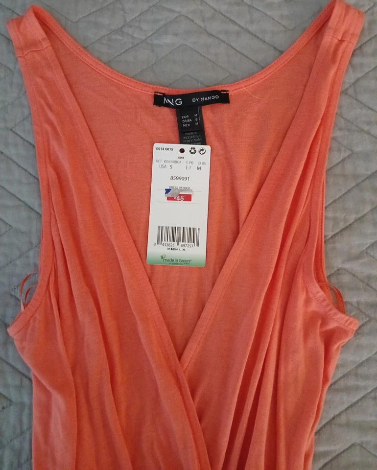 Vestido MNG by Mango Corsal Sin Mangas con Cinturón Talla S Nuevo con Etiquetas $45 Foto 2 de 3