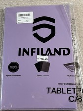 Infiland Sleep/Wake Purple Folding Folio Case for Samsung Galaxy Tab A7 10.4"