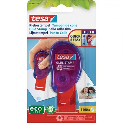 tesa  Klebestempel ecoLogo, 8,4mm x 8,4mm, farblos