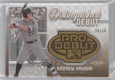 2020 Topps Pro Debut Distinguished Medallions Gold 38/50 Andrew Vaughn 06sb