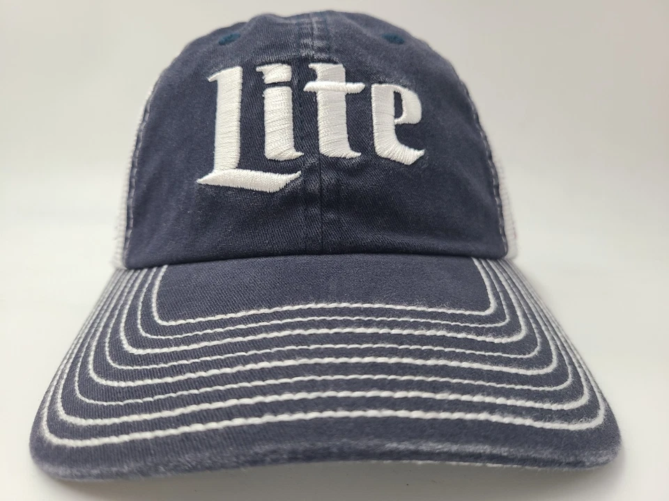 Brad Keselowski #2 Miller Lite Team Penske Mesh Adjustable Hat Cap NASCAR Blue - Image 2 of 4