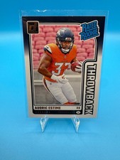 2024 Donruss - Audric Estime #19 Rated Rookie Throwback / Broncos