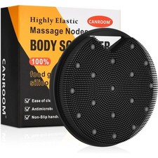 Exfoliating Body Scrubber with Stiff and Soft Bristles for Lymphatic Drainage