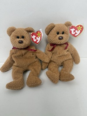 Ty Beanie Babies Curly Bear 1993 Retired Original Plush Ages 3 and Up