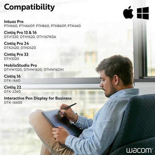 Wacom Pro Pen 2 (KP504E) - Compatible Cintiq Pro & MobileStudio Pro,Black Pen 2 - Picture 4 of 7