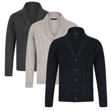 Tokyo Laundry Knitted Shawl Cardigan Jumper. Men's
