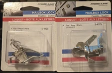 Prime-Line Brushed Nickel Steel Counter Clockwise Mailbox Lock (Lot of 2) New