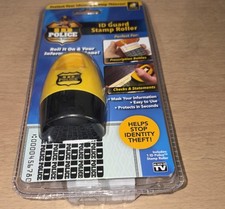 ID Police Identity Protection Roller Stamp by BulbHead - Helps Stop ID Theft