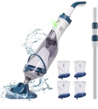 Cordless Pool Vac Cleaner Vacuum Handheld 20 Volt Rechargeable Pool Spa