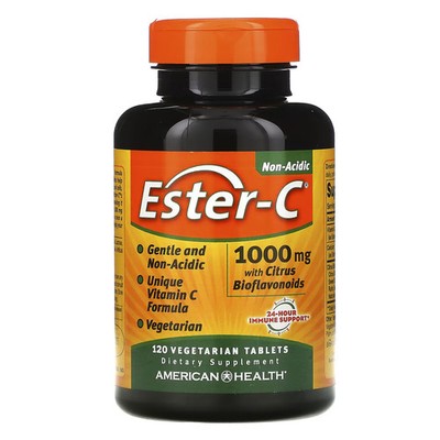 2 X American Health, Ester-C with Citrus Bioflavonoids, 1,000 mg, 12-Worldwide