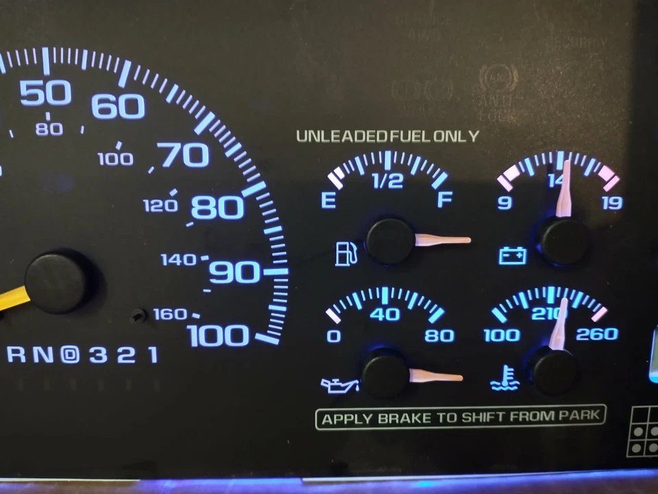 95-00 C/K TRUCK SUBURBAN TAHOE INSTRUMENT GAUGE CLUSTER SPEEDO TACH 245K REBUILT - Image 3 of 4